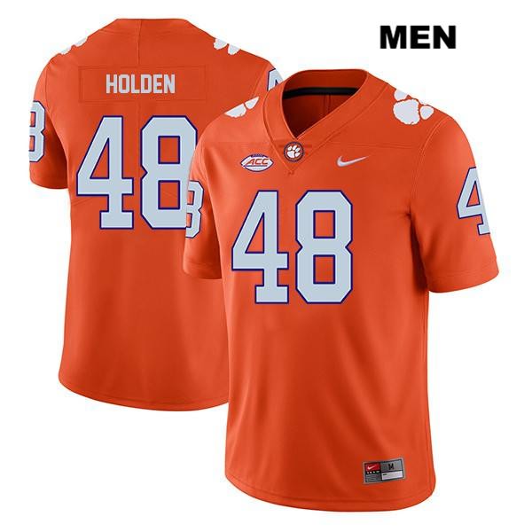 Men's Clemson Tigers #48 Landon Holden Stitched Orange Legend Authentic Nike NCAA College Football Jersey PYA3746CB